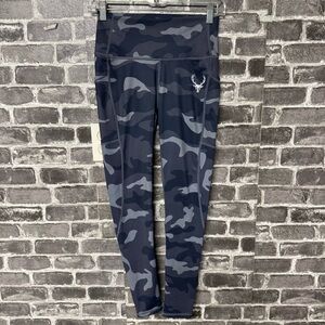 Bucked Up leggings blue camo pockets